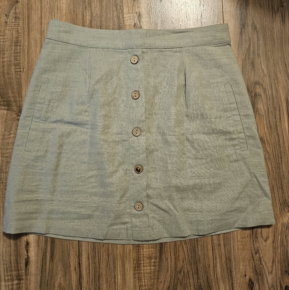 Altar'd State Gray Pencil Mini Skirt Casual - Picture 1 of 7